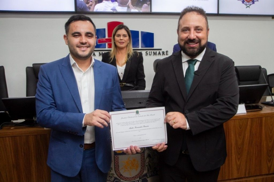 Henrique do Paraíso, André da Farmácia e vereadores são diplomados em Sumaré